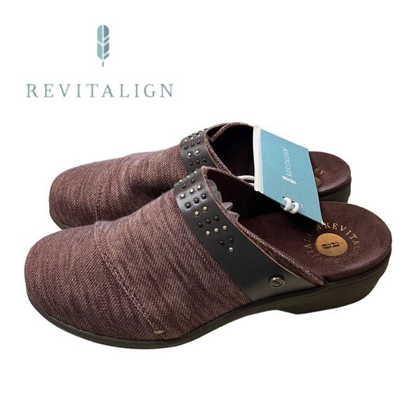 REVITALIGN Monterey Heathered Brown Women's Clogs NEW 6 - Picture 1 of 7